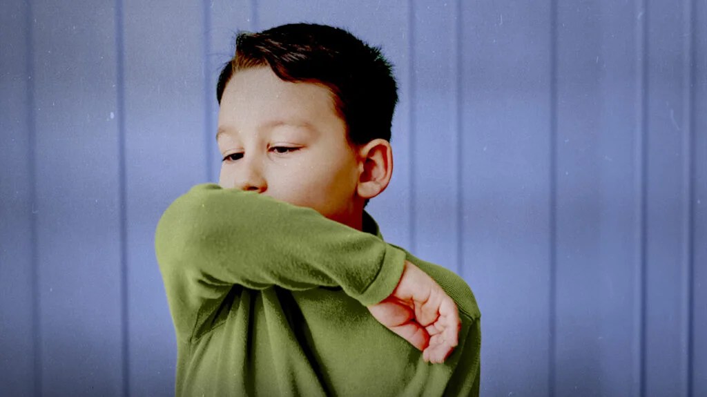 a child coughing who could benefit with a home remedy